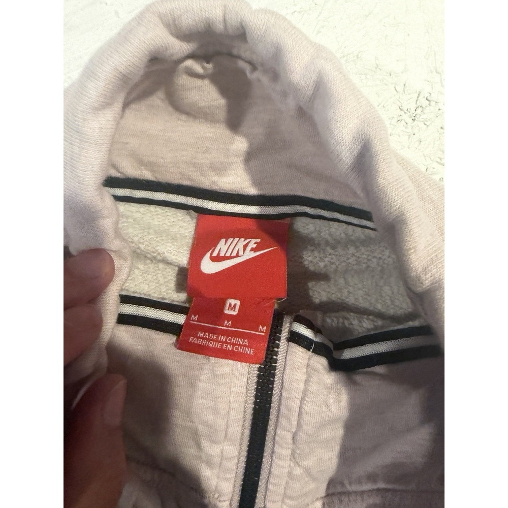 Nike Sportwear Club Essential 1/4 Zip Fleece Women's M Pullover Pink AH6494-684 - Picture 6 of 11